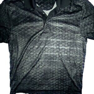 Men’s Size XL PGA Tour‎ Black Pro Series Lightweight Golf Polo Shirt